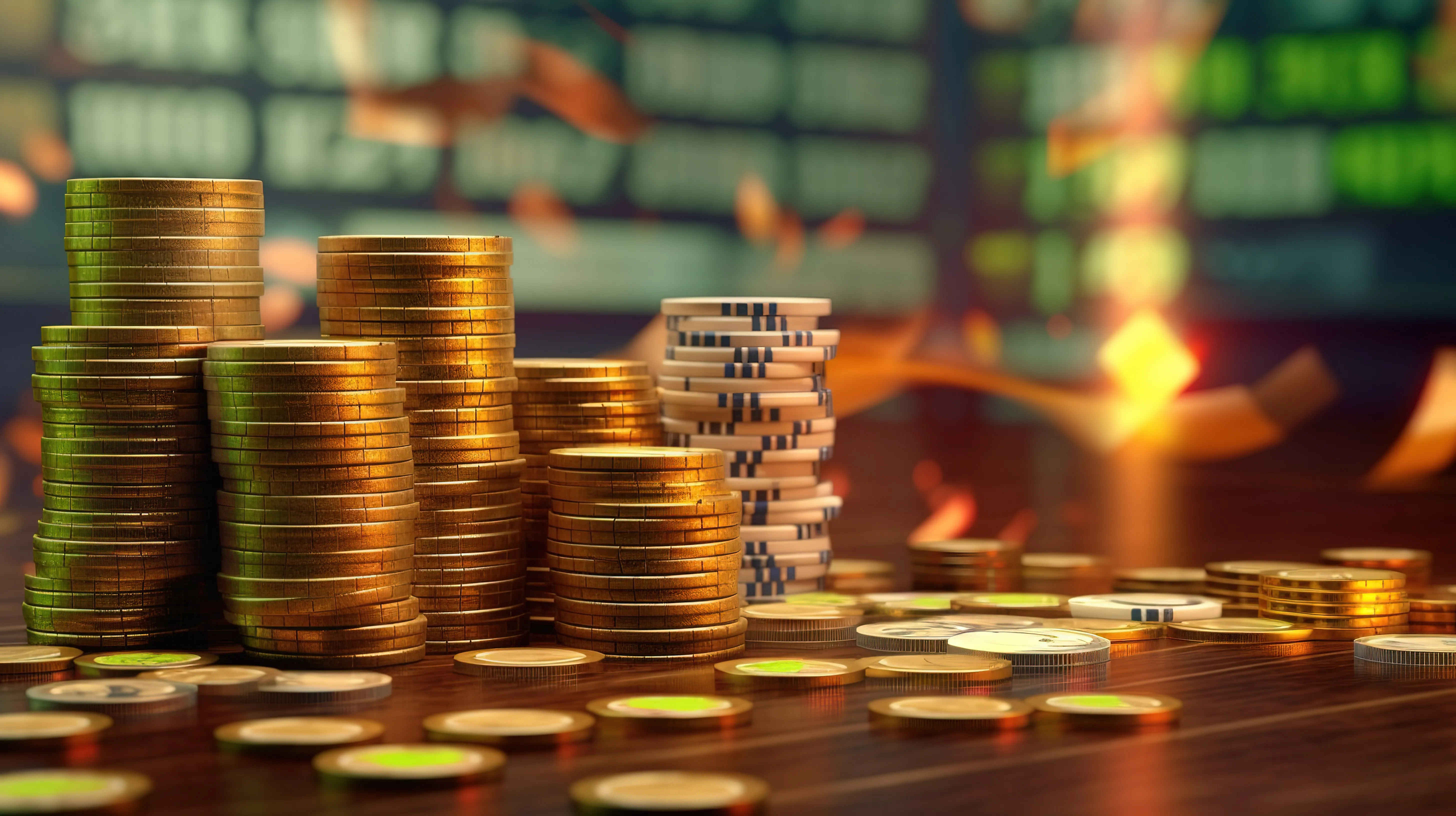 Hình ảnh biểu tượng Jackpot và tiền thưởng lớn